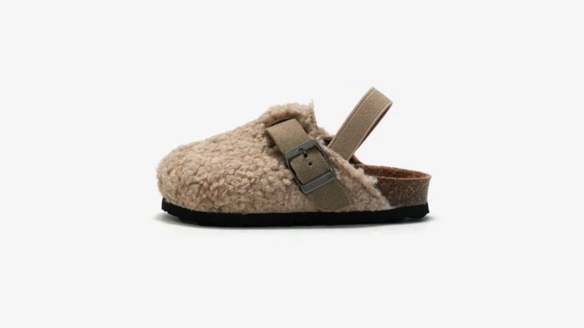 Wool moccasins for kids in slip-on design