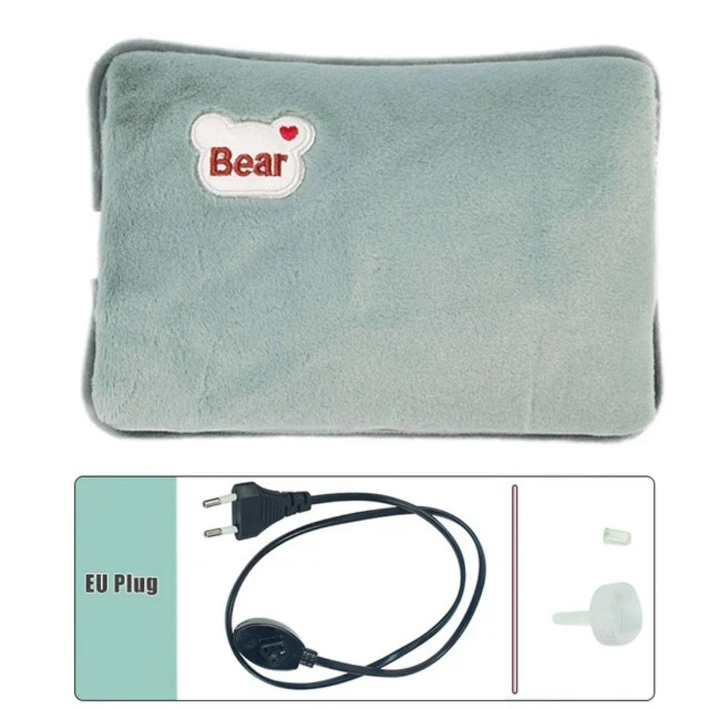 Plush heated pad battery operated with rapid heating