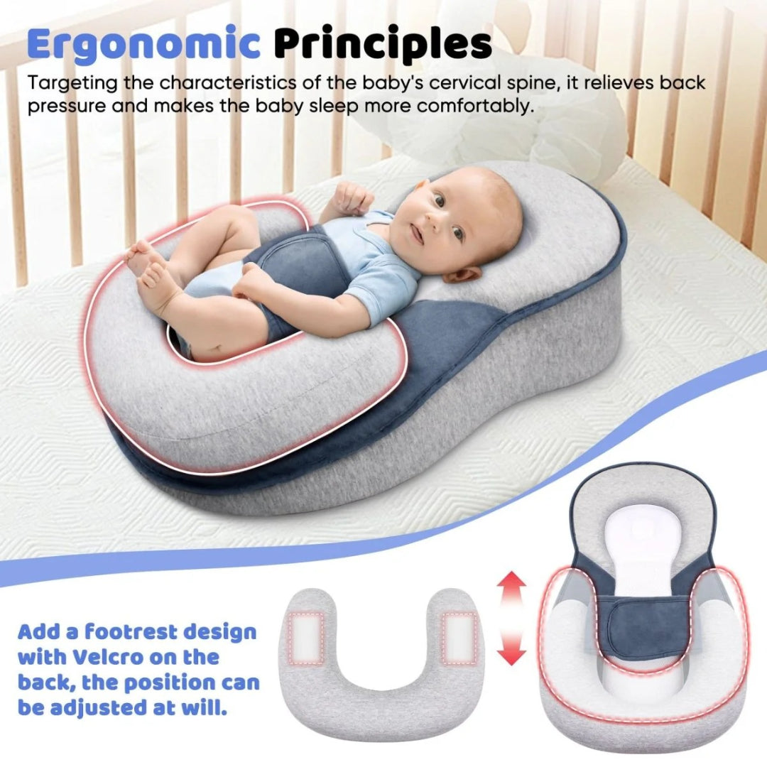 Ergonomic baby pillow for better sleep support