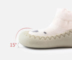 Baby boots for first steps with non-slip sole