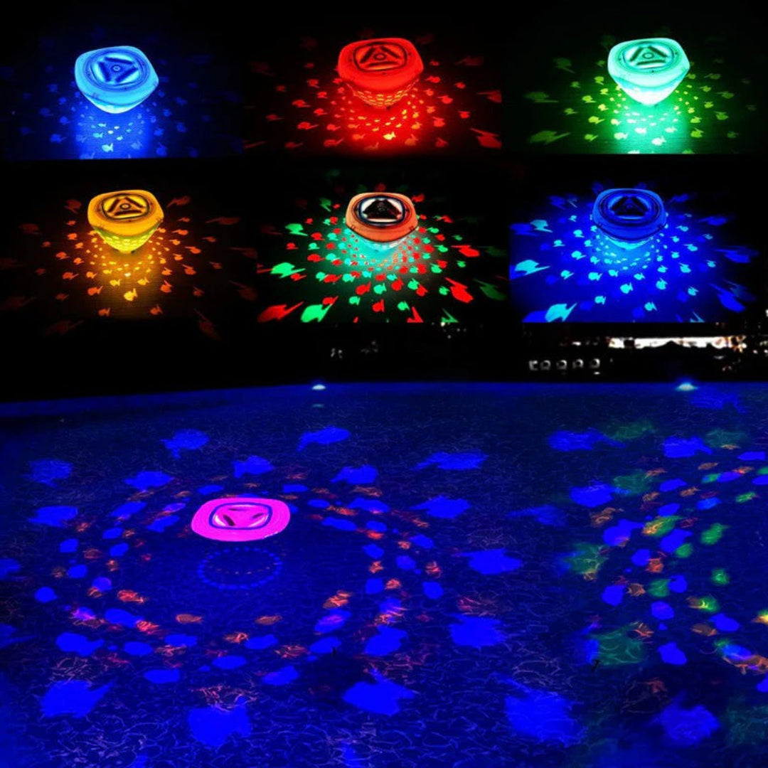 LED bath toy with fountain and spray effect