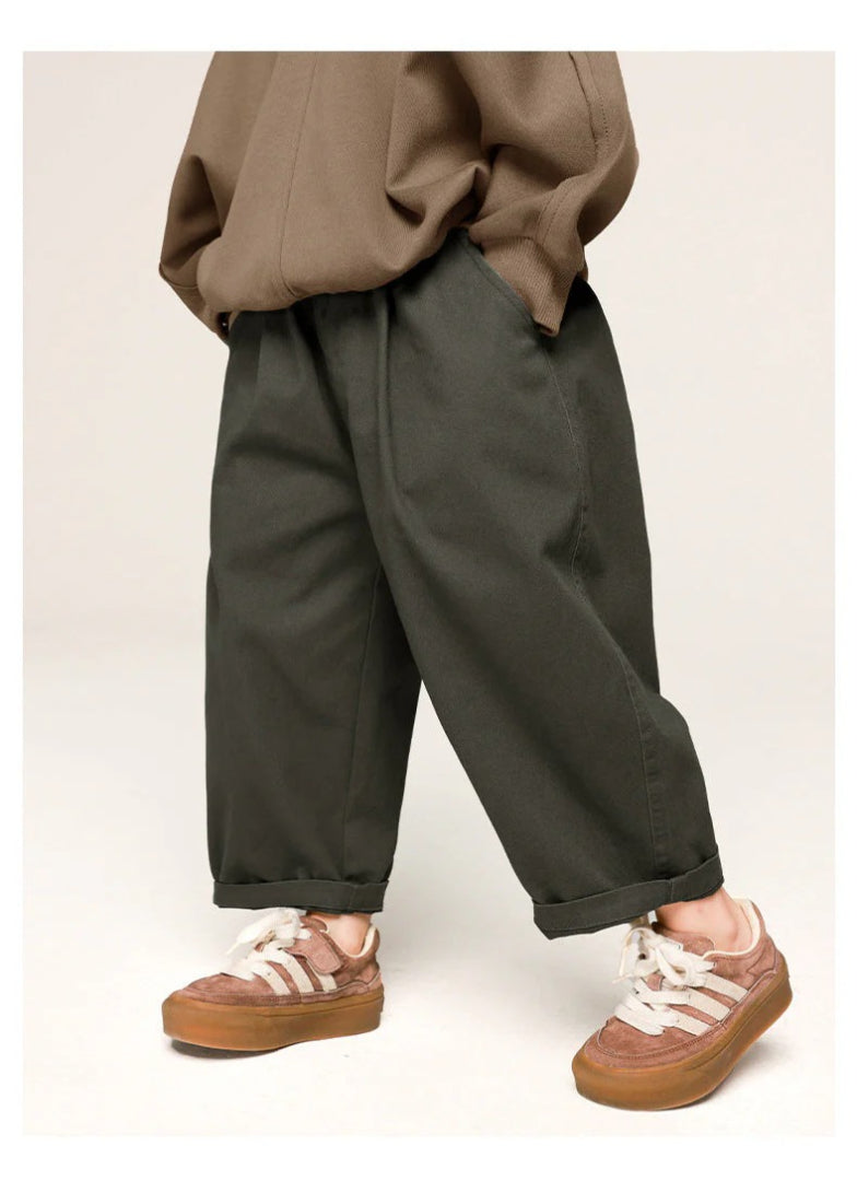 Unisex relaxed fit trousers