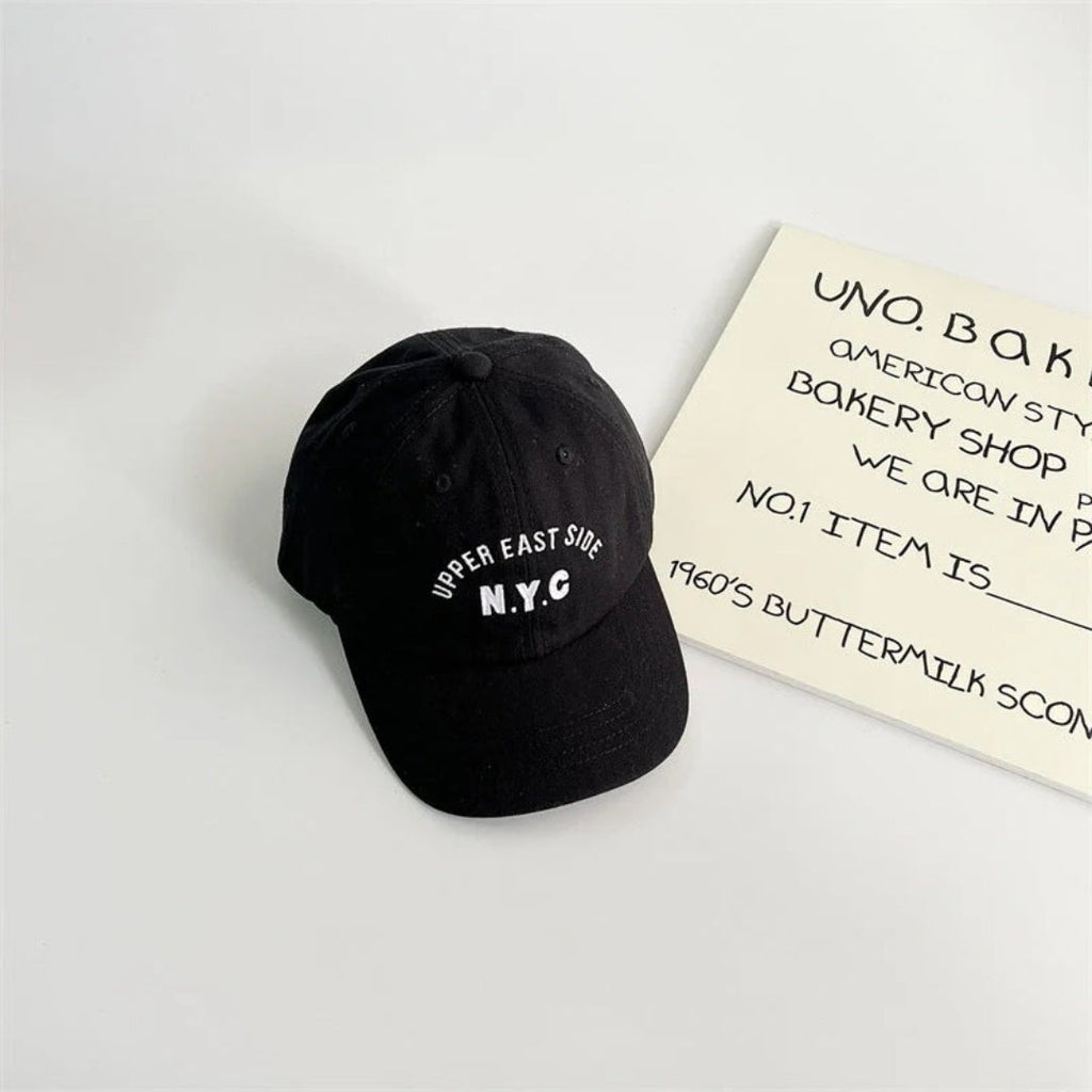 Unisex kids' cap with a brim and NYC embroidery
