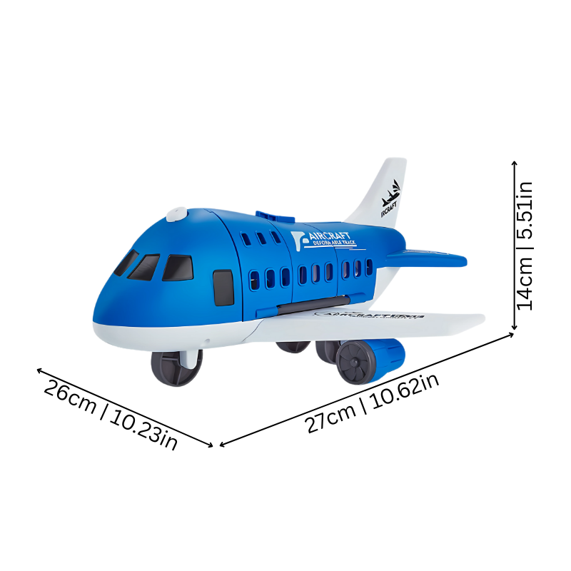 Transforming airplane toy for imaginative play