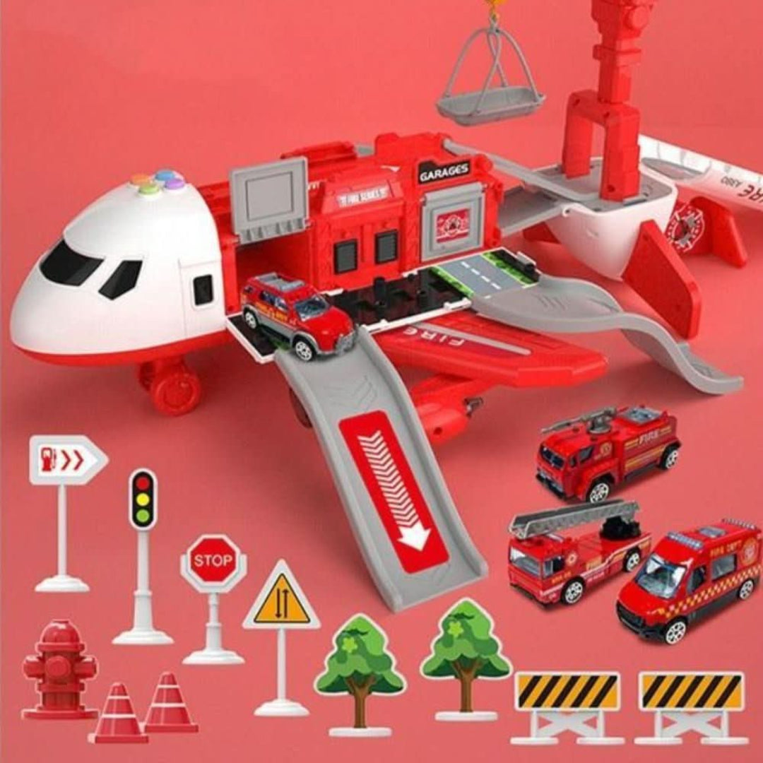 Airplane and Vehicle Set Creative Adventure Toy for Kids