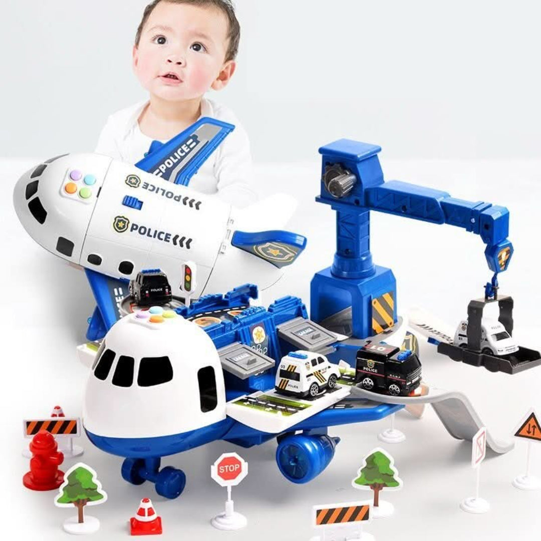Airplane and Vehicle Set Creative Adventure Toy for Kids