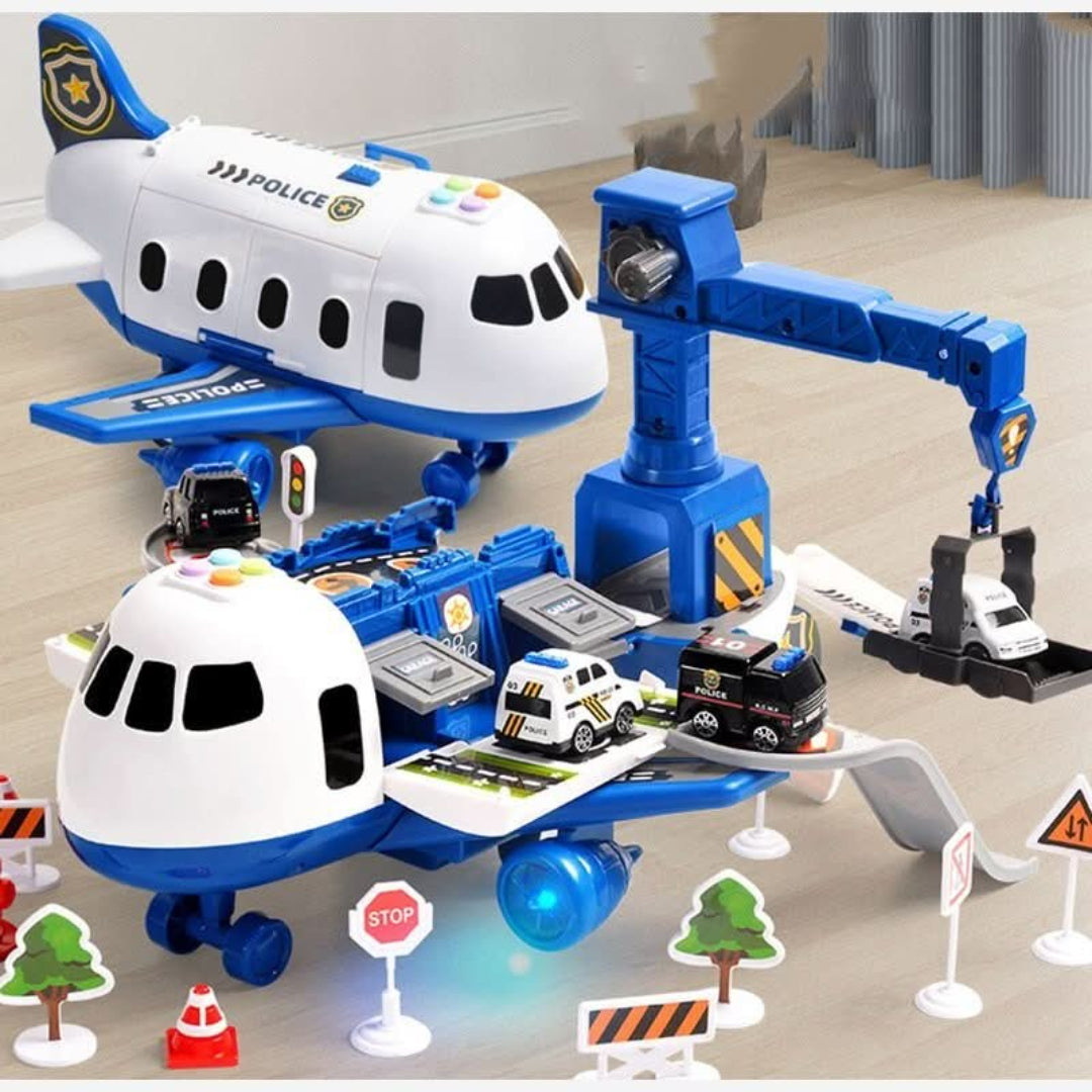 Airplane and Vehicle Set Creative Adventure Toy for Kids
