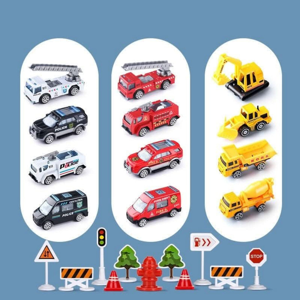 Airplane and Vehicle Set Creative Adventure Toy for Kids