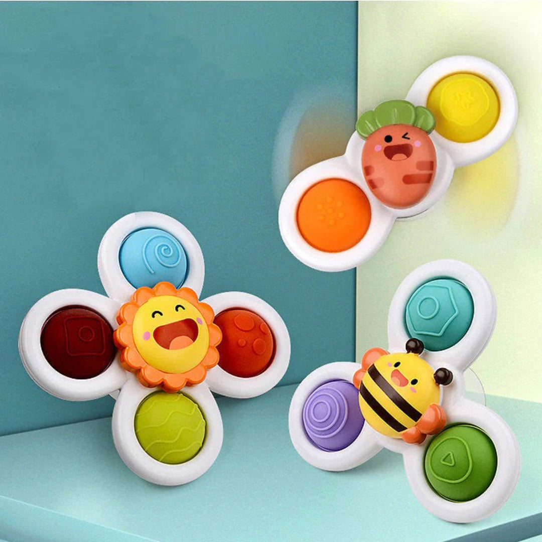 Spinner Toy Set with Twistable Suction Cup Toys 3 pcs