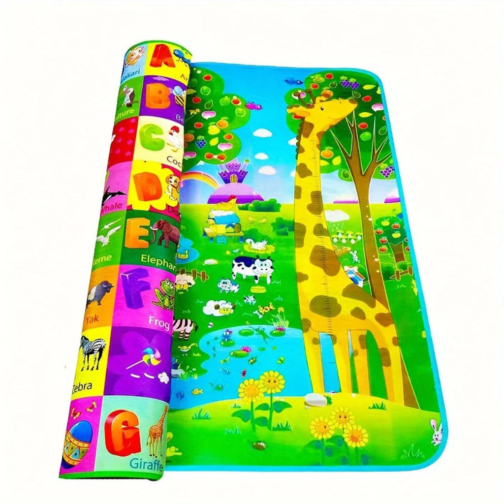 Foldable foam mat for infants, double-sided and non-slip, 180 x 120 cm