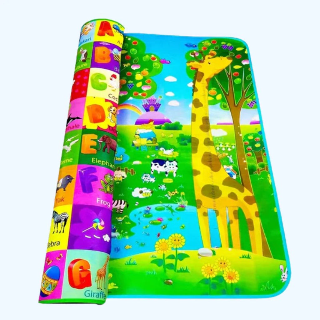 Foldable foam mat for infants, double-sided and non-slip, 180 x 120 cm