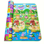 Foldable foam mat for infants, double-sided and non-slip, 180 x 120 cm