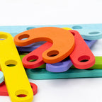 Montessori puzzle board creative thinking for children