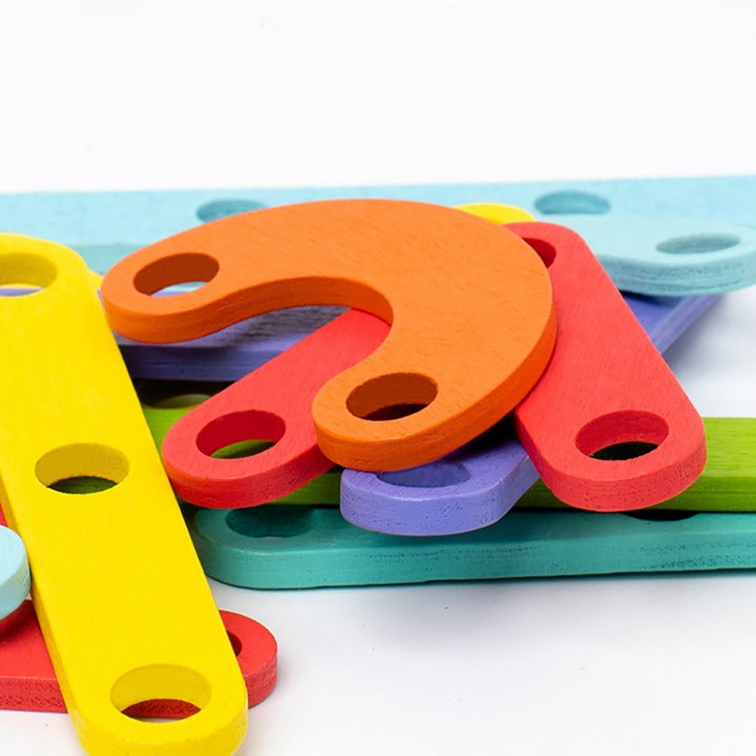 Montessori puzzle board creative thinking for children