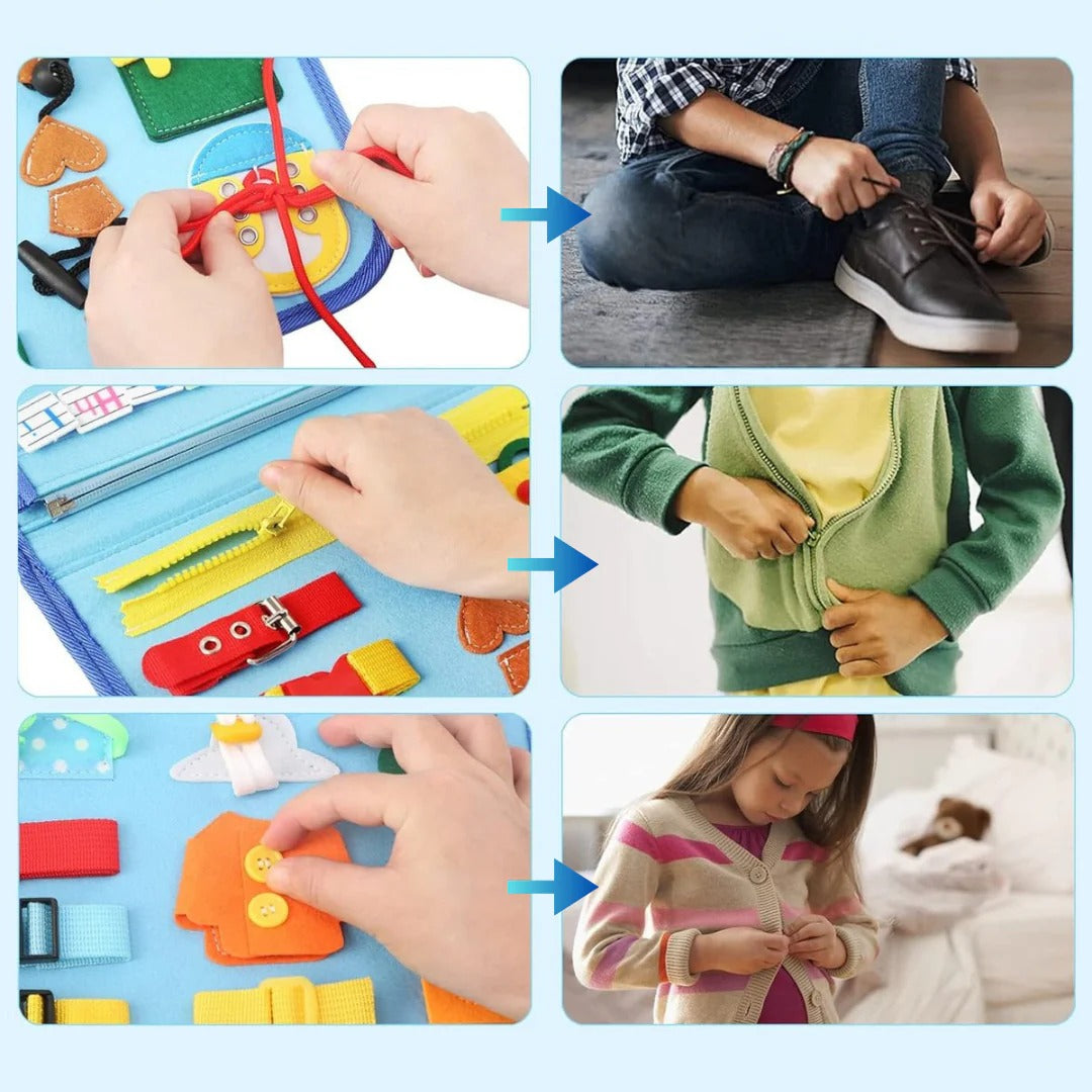 Aktivitetsbog til småbørn legetøj til motorisk udvikling