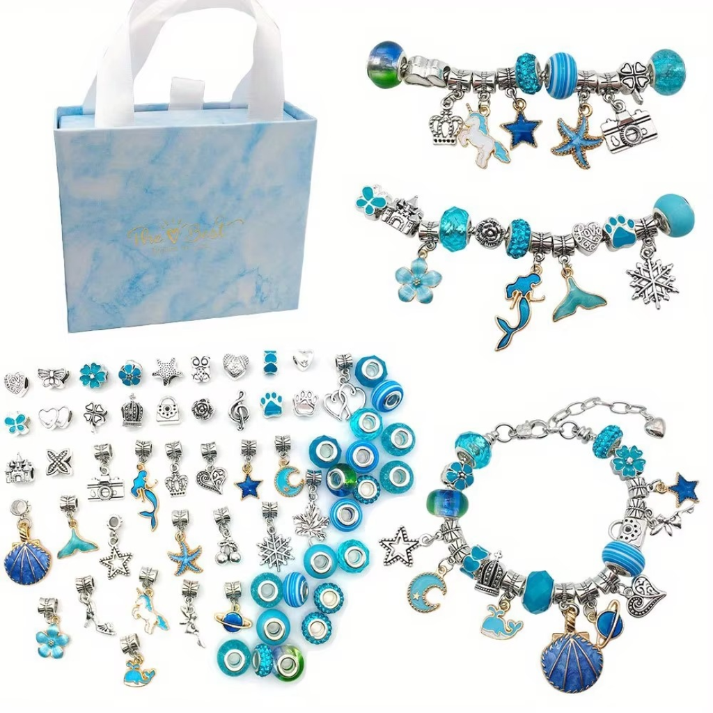 Jewellery making kit for bracelets and necklaces