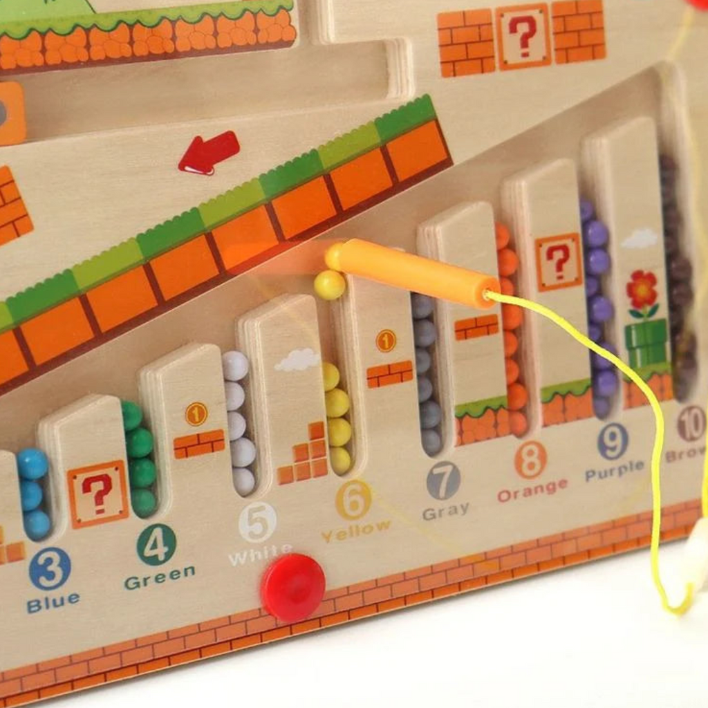 Montessori Numbers and Color Maze Learning Game