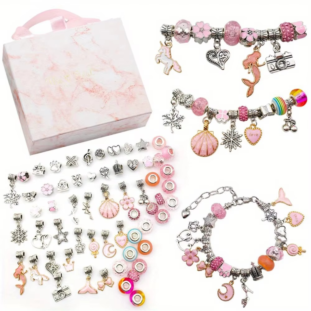 Jewellery making kit for bracelets and necklaces