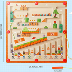 Montessori Numbers and Color Maze Learning Game