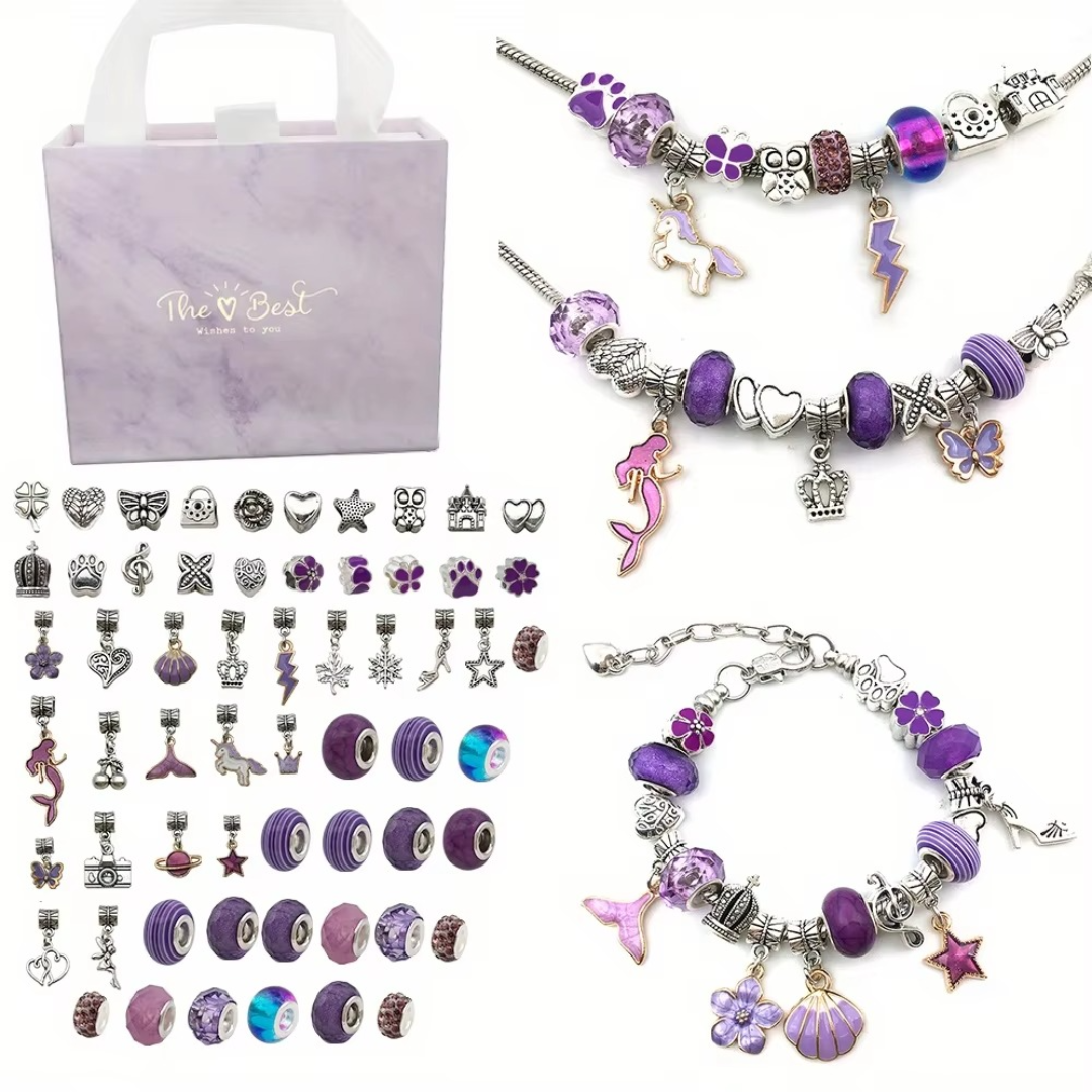 Jewellery making kit for bracelets and necklaces