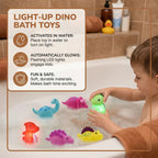 Light-up dinosaur bath toys