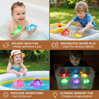 Light-up dinosaur bath toys