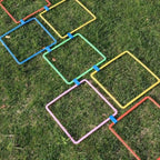 Sensory hop game set colorful outdoor toys