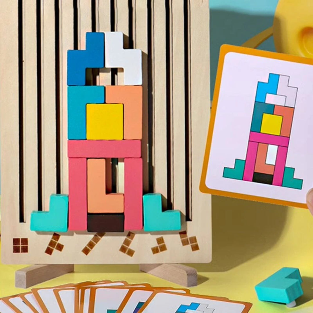 Wooden puzzle games that develop motor skills