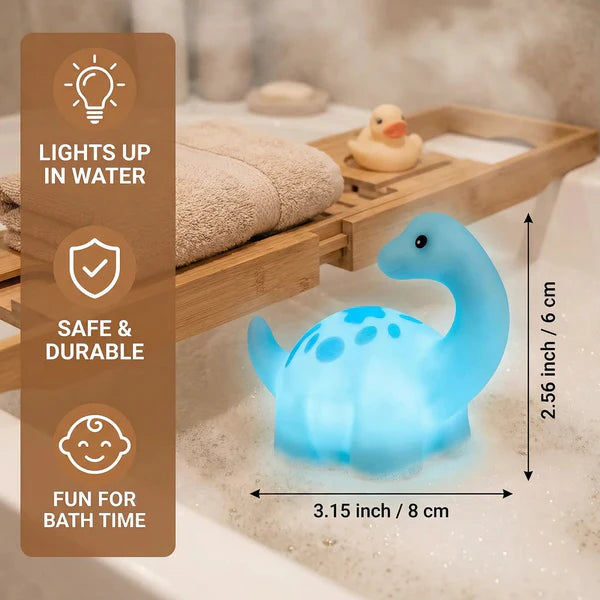 Light-up dinosaur bath toys