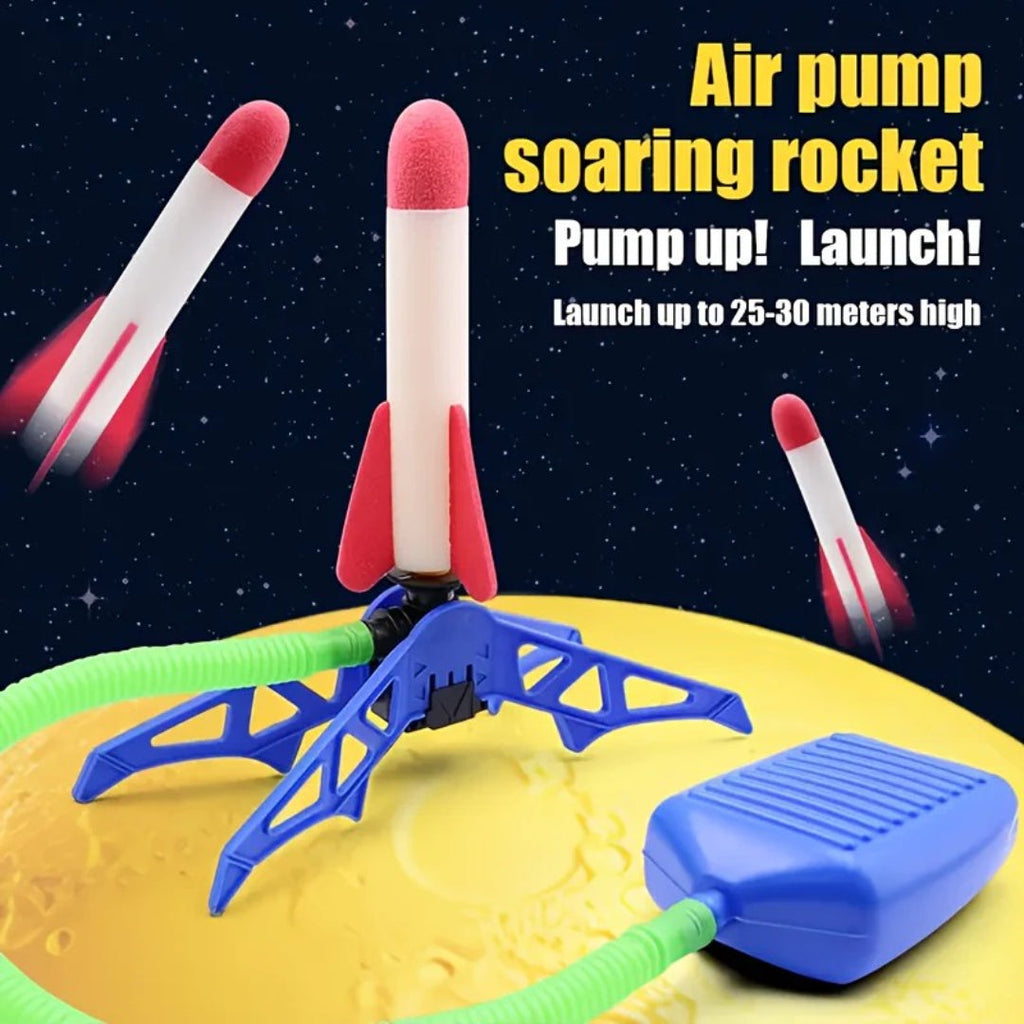 Rocket toy set for outdoor ball games