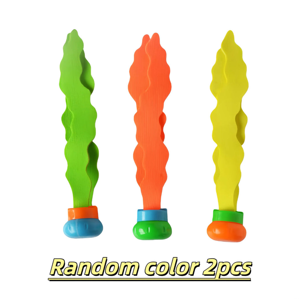 Pool diving toy set water plant throwing game