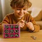 Metal puzzle set strategic logic game