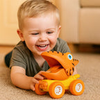Dinosaur monster truck friction-powered toy car