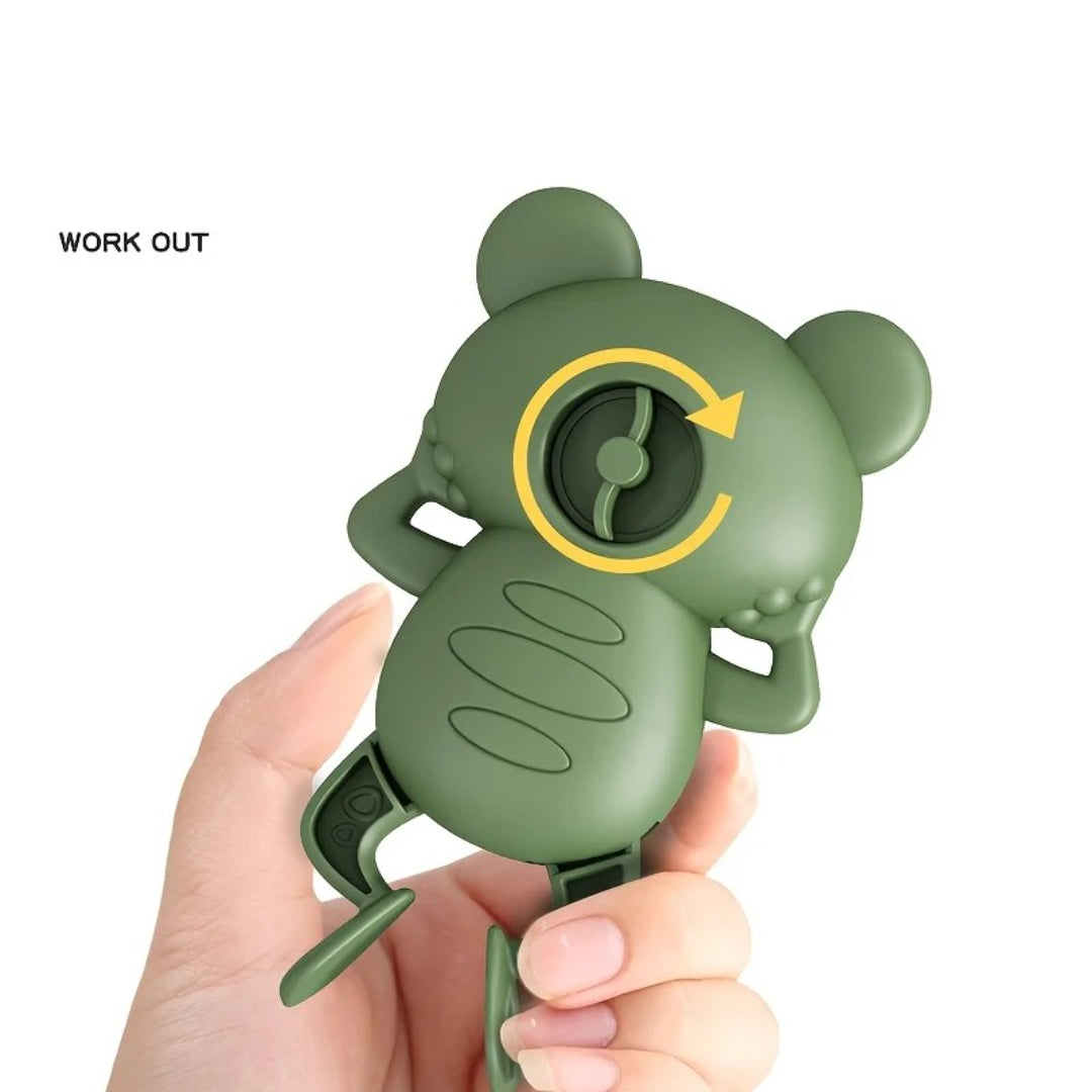 Frog-shaped bath toy in non-toxic plastic