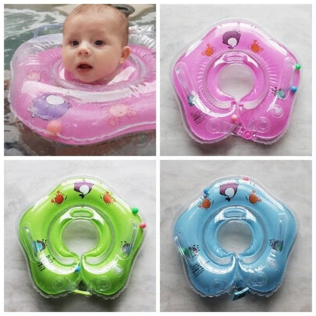 Inflatable baby boat with secure seat