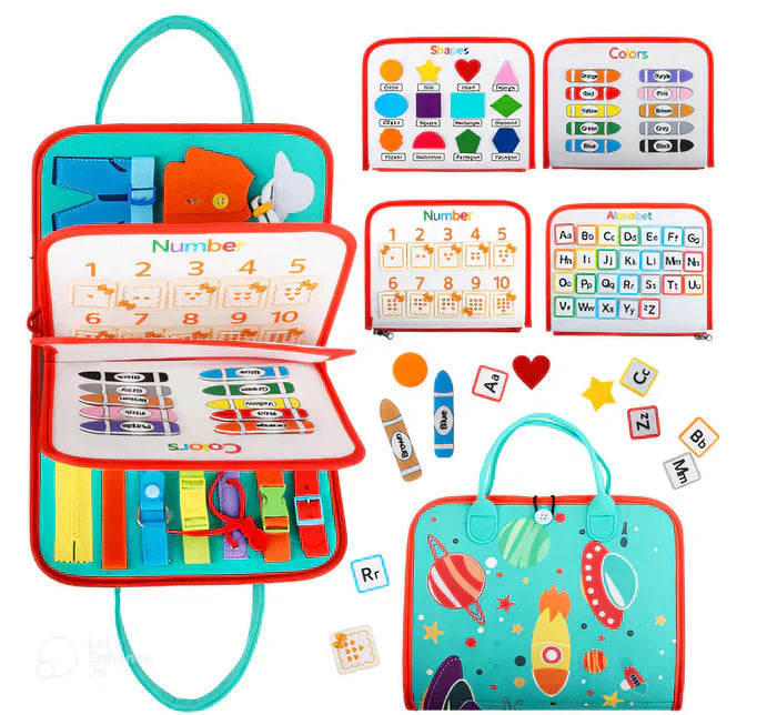 Montessori sensory board for motor learning