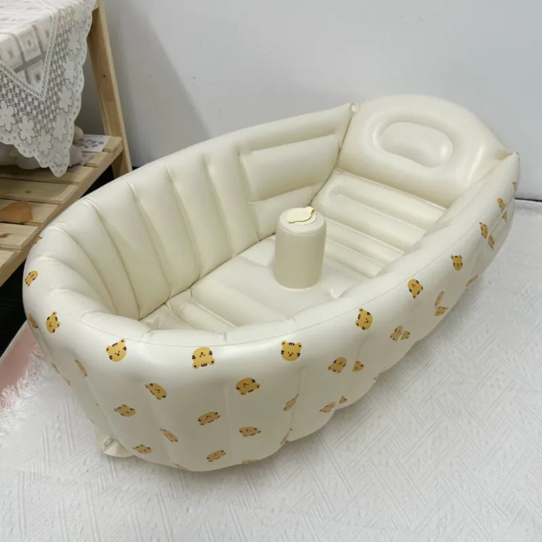 Inflatable baby bathtub compact travel model