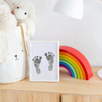 Hand and Footprint Set for Baby with Frame, Mess-Free