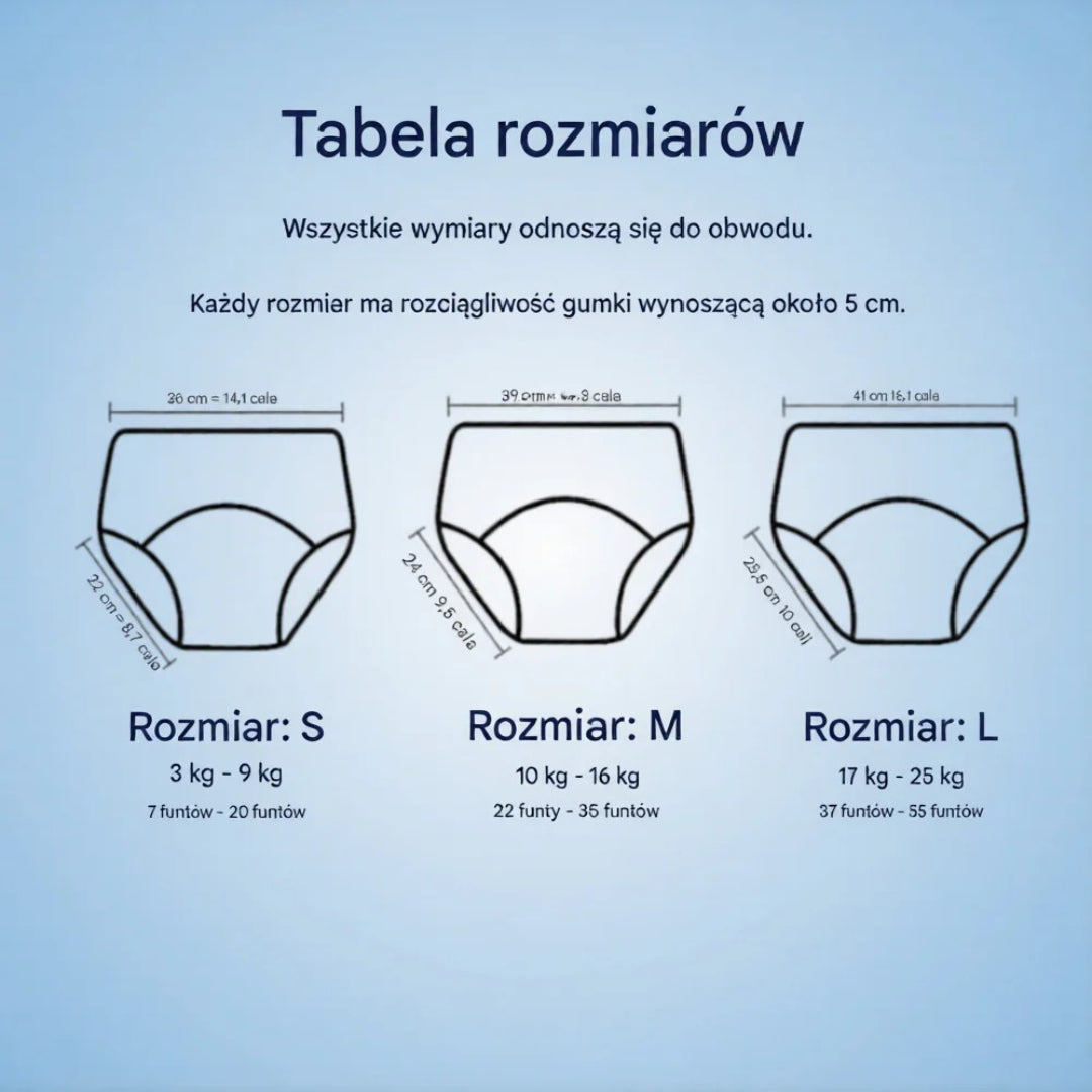 Reusable training pants for potty training