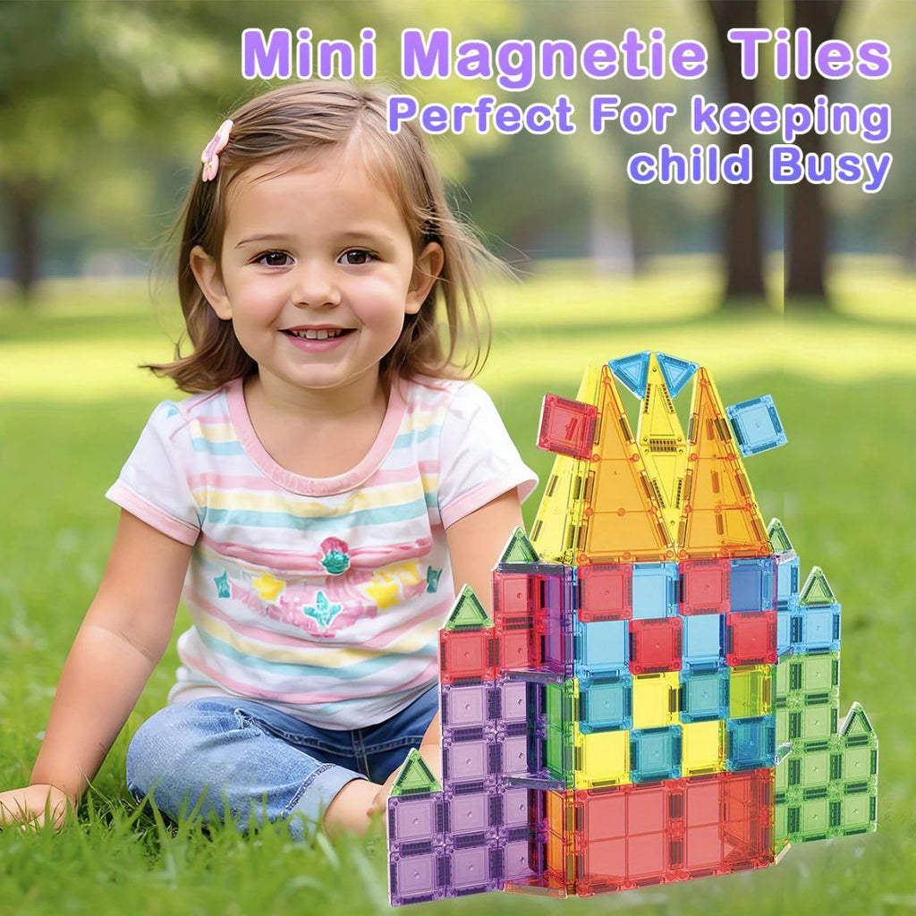 Magnetic Building Set with 32-Piece STEM Building Blocks