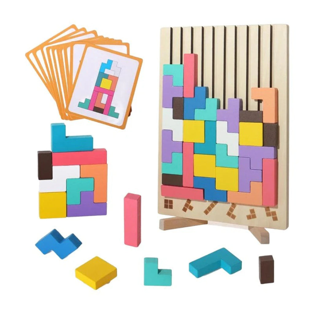 Wooden puzzle games that develop motor skills