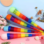 Catch and throw ball foam toy with rainbow tail