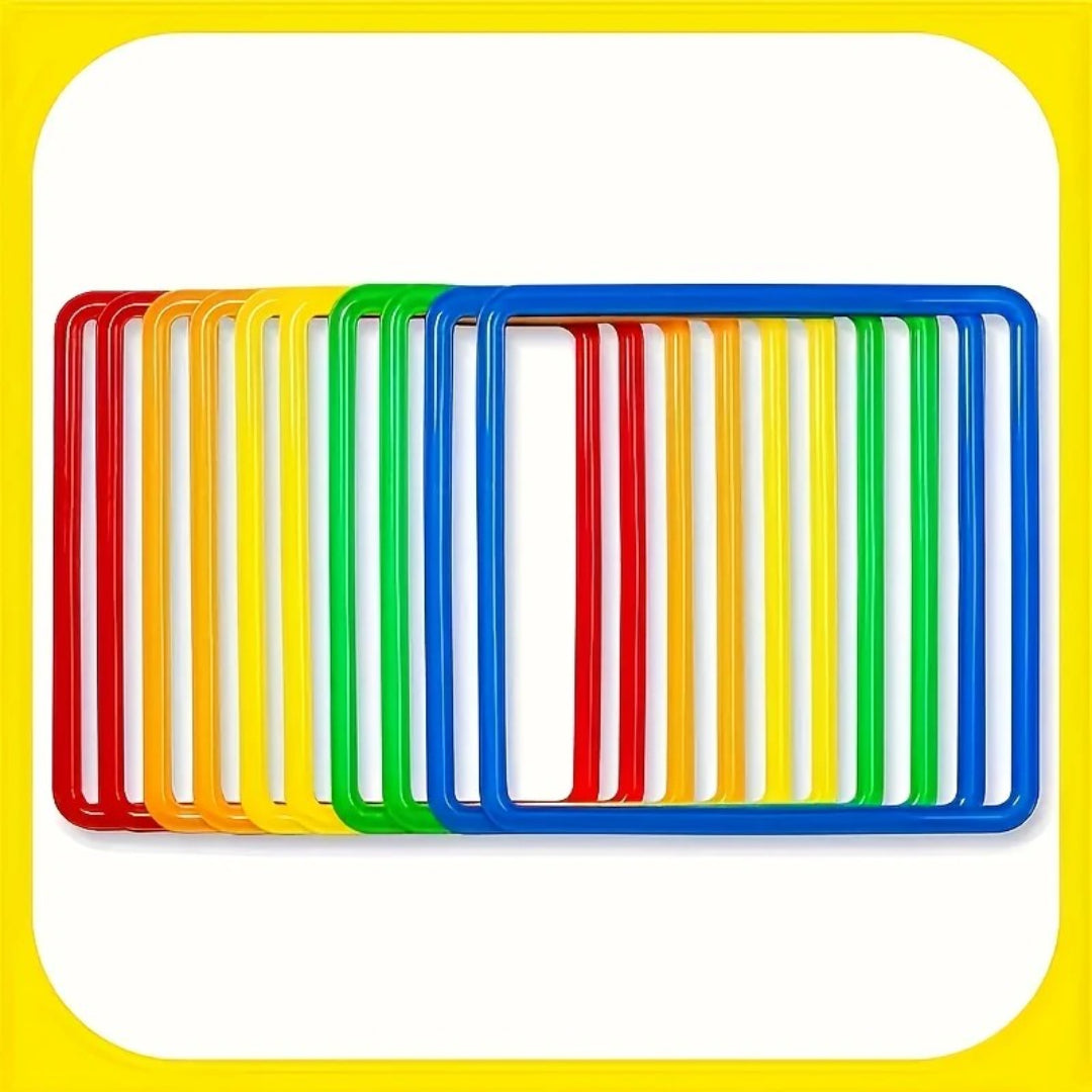 Sensory hop game set colorful outdoor toys