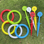 Ring toss game for the garden outdoor family game