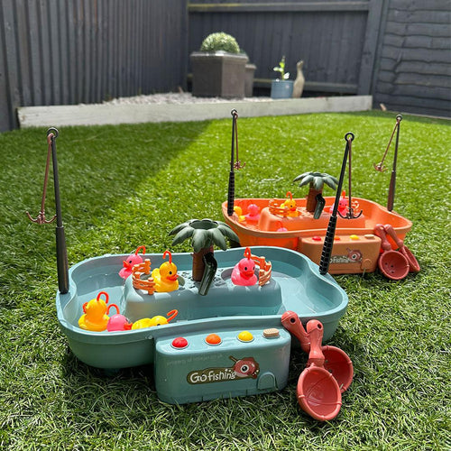 Duck fishing water play game for children motor development