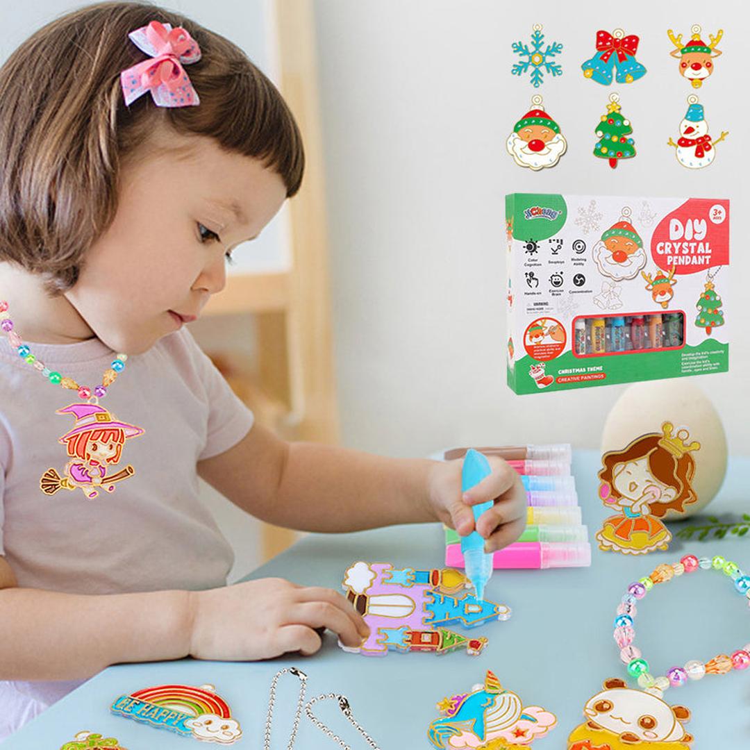 Crystal pendant making kit DIY jewelry set