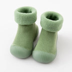Sock shoes for baby with warm and non-slip sole