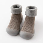 Sock shoes for baby with warm and non-slip sole