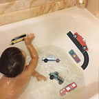 Foam traffic bath toy set – splash cars