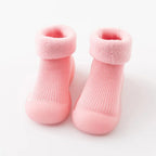 Sock shoes for baby with warm and non-slip sole